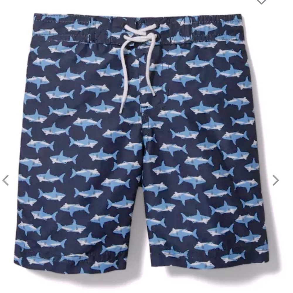 NWOT Janie and Jack shark board shorts 18/24 months